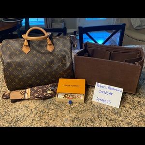 Louis Vuitton Speedy 35 with Charm